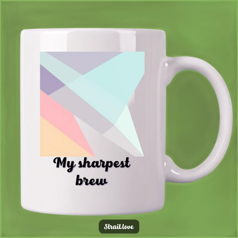 Funny Geometric Planes Mug - Abstract Art Design - Modern Minimalist Gift