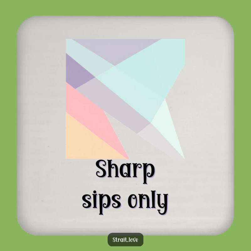 Funny Geometric Planes Coaster Set - Abstract Art Protection - Modern Gift Pack