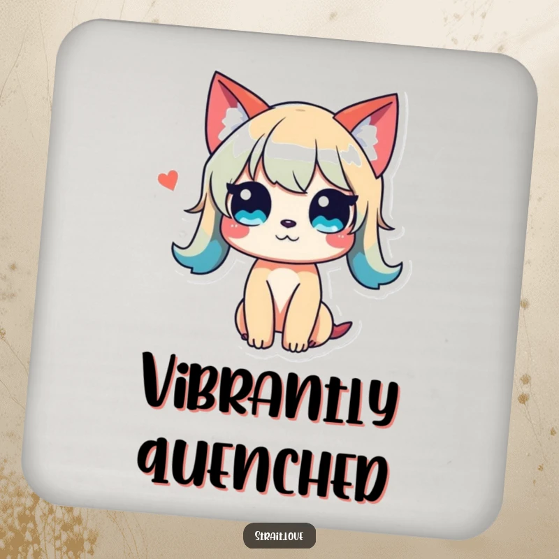 Funny Colour Clash Drink Coasters showcasing a vibrant, unconventional colour palette in a harmonious visual dialogue for tabletops.