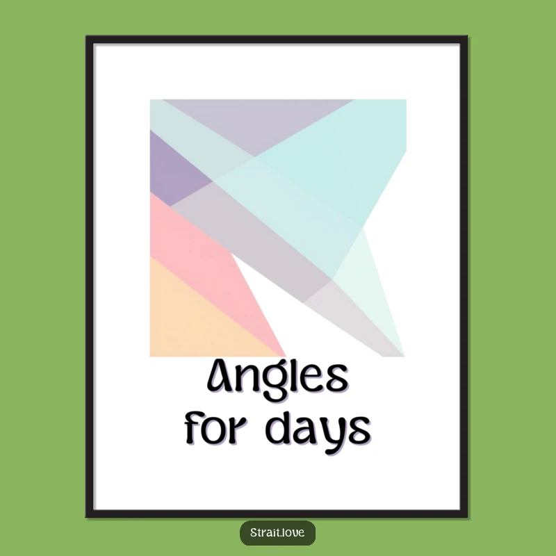 Funny Geometric Planes Art Print - Abstract Minimalist Poster - Modern Decor Gift