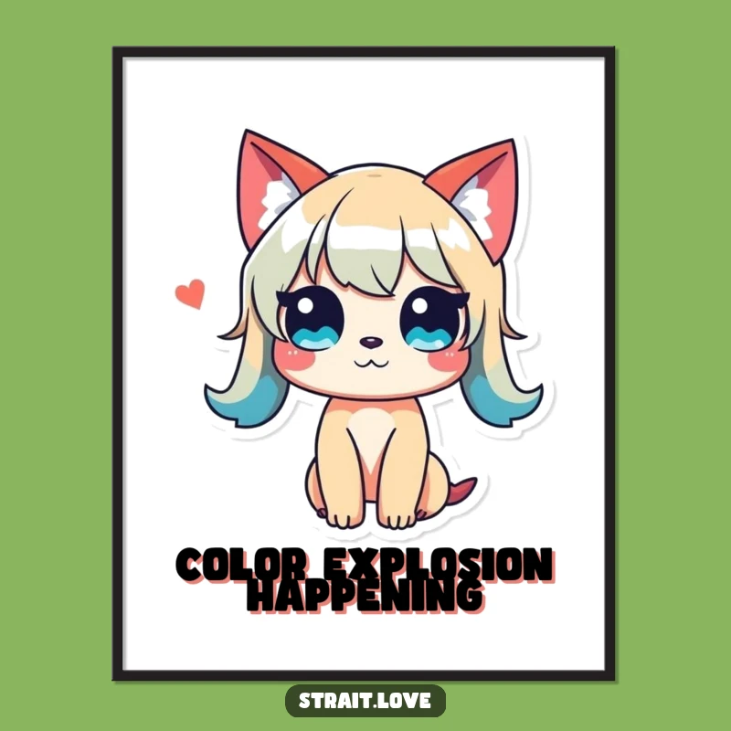 Funny Colour Clash Poster: Vibrant, Unconventional Art for Stunning Wall Decor