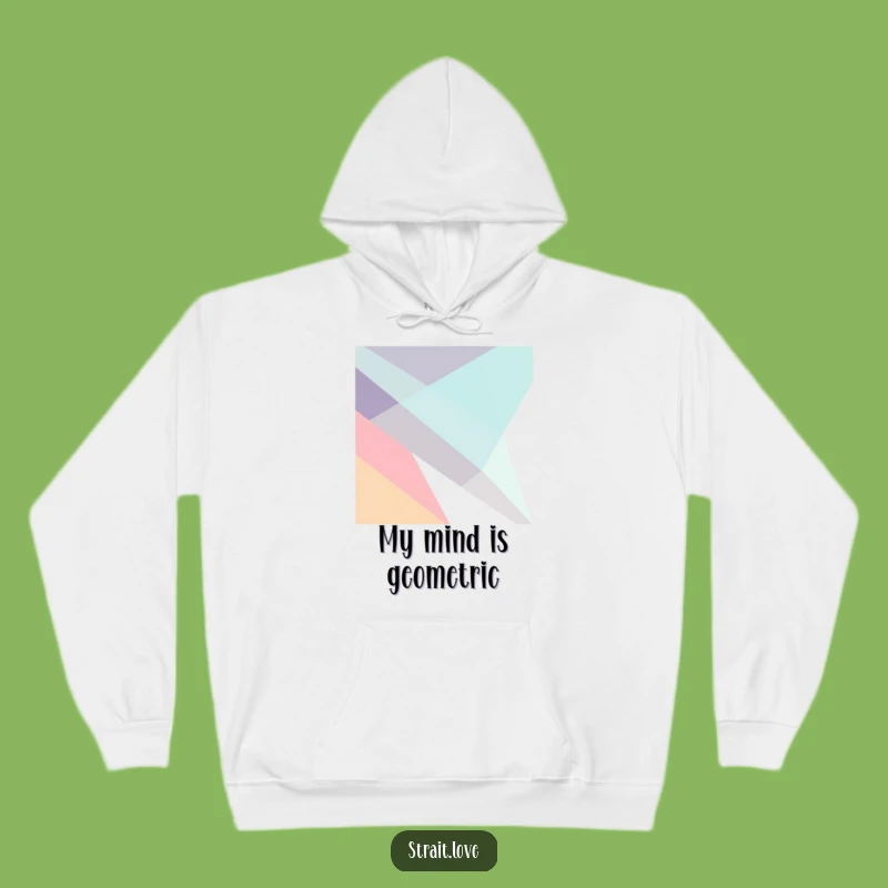 Funny Geometric Planes Hoodie - Abstract Art Sweatshirt - Modern Minimalist Gift