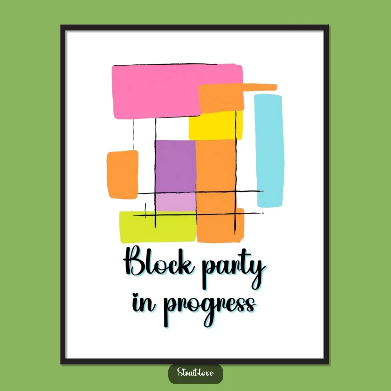 Free Printable Wall Art: Bold Colour Blocks - Striking Abstract Downloadable Decor