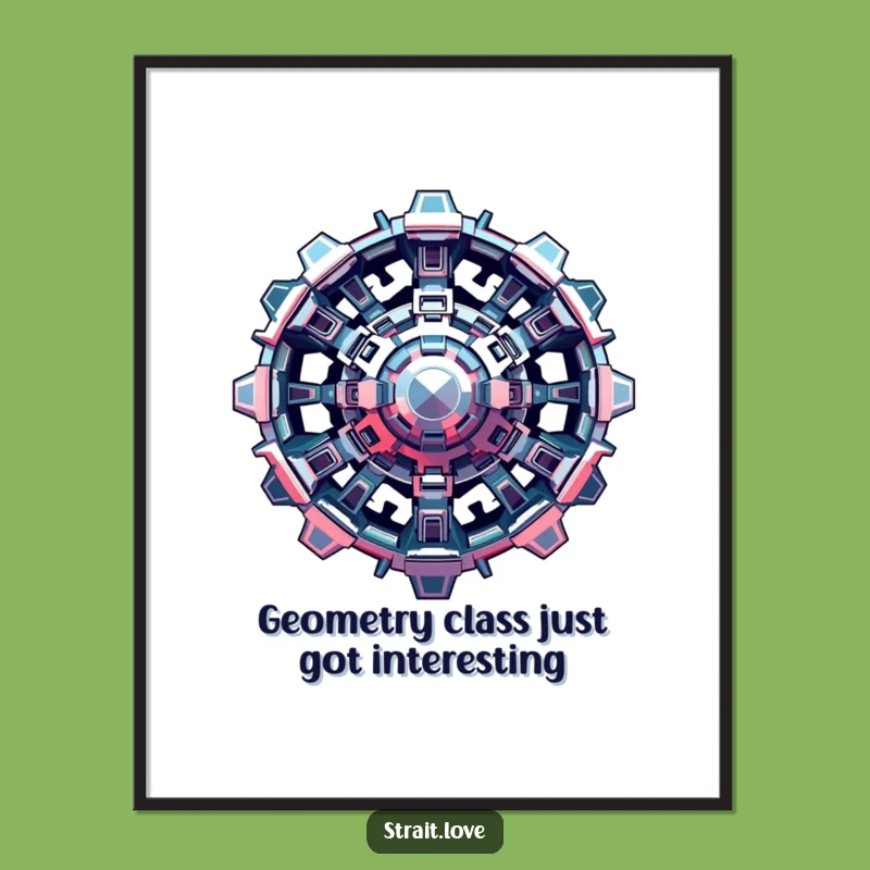 Funny Free Printable Wall Art: Futuristic Metallic Structure, Downloadable Art for Laughs